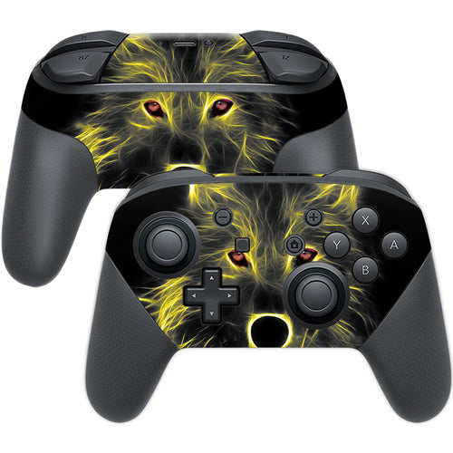 MightySkins NISWPCOI-Neon Wolf Skin for Nintendo Switch Pro Controller  Neon Wolf