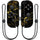 MightySkins NIJOYCO-Black Gold Marble Skin for Nintendo Joy-Con Controller  Black Gold Marble
