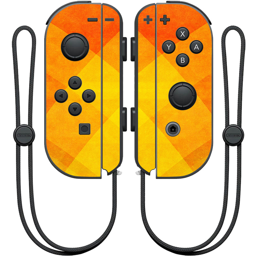 MightySkins NIJOYCO-Orange Texture Skin for Nintendo Joy-Con Controlle ...