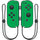 MightySkins NIJOYCO-Solid Green Skin for Nintendo Joy-Con Controller  Solid Green