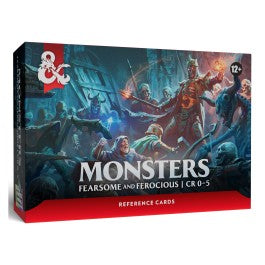 Wizards Of The Coast - Dungeons & Dragons: Reference Cards Monsters: Fearsome And Ferocious D&D