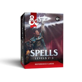 Wizards Of The Coast - Dungeons & Dragons: Reference Cards Spells: Level 2-3 D&D