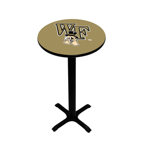 WAKE FOREST PEDESTAL PUB TABLE GOLD - WFUPTB111