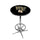 WAKE FOREST CHROME FOOT RING PUB TABLE BLACK - WFUPTR112