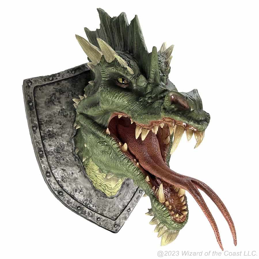 Wizkids -  Trophy Plaque: Dungeons And Dragons: Green Dragon