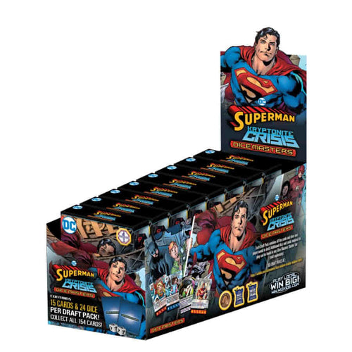 Wizkids -  Dc Comics - Dc Dice Masters: Superman Kryptonite Crisis (8Ct Display)