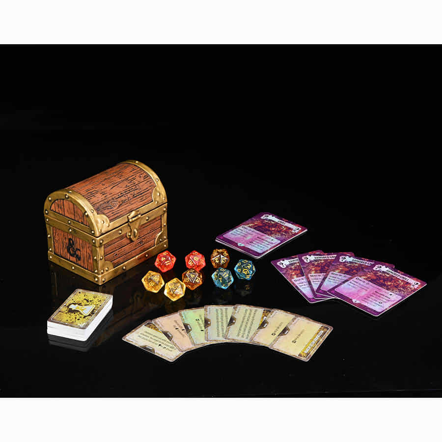 Wizkids -  Dungeons And Dragons: Onslaught: Organized Play Championship Kit: Gold Treasure Chest