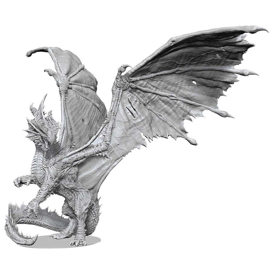 Wizkids -  Dungeons And Dragons: Nolzur's Marvelous Unpainted Miniatures: Gargantuan Red Dragon