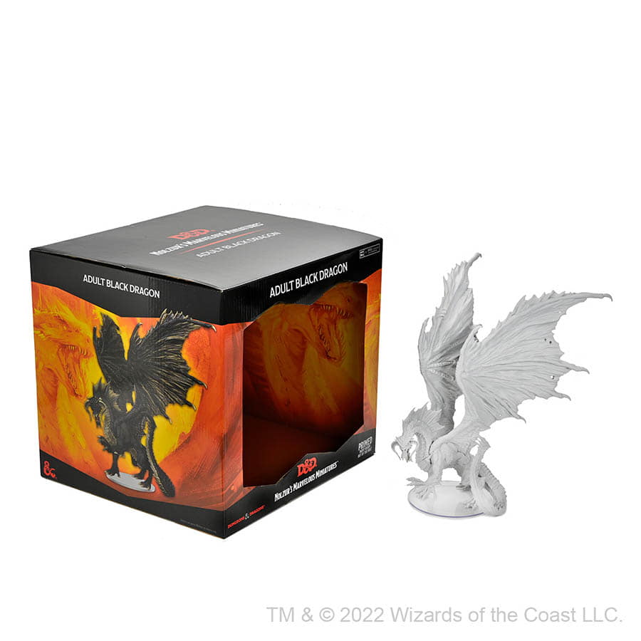 Wizkids -  Dungeons And Dragons Nolzur's Marvelous Miniatures: Adult Black Dragon