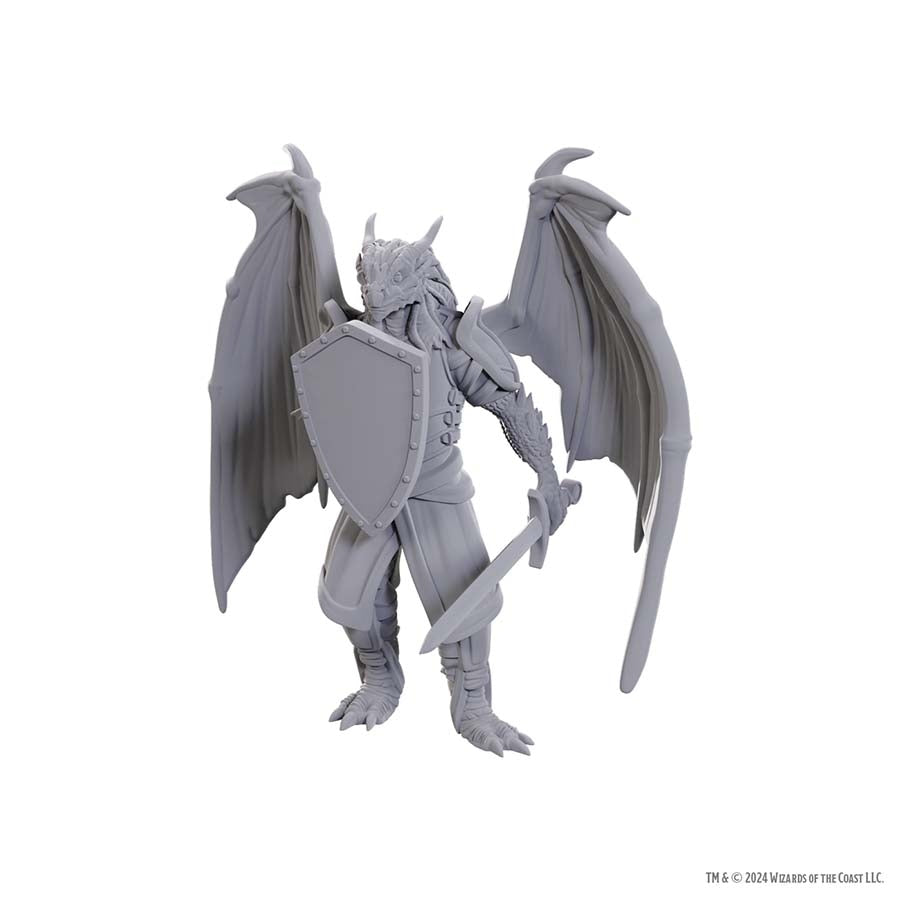 Wizkids -  Dungeons And Dragons Nolzur's Marvelous Miniatures: W25 Dragonborn Of Bahamut Pre-Order