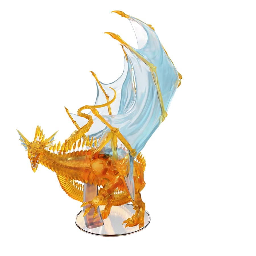 Wizkids -  Dungeons And Dragons Miniatures: Icons Of The Realms: Adult Topaz Dragon Premium Set