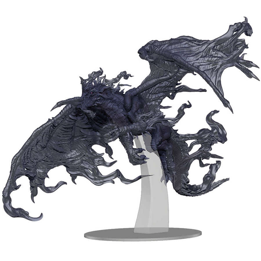 Wizkids -  Dungeons And Dragons Miniatures: Icons Of The Realms: Adult Blue Shadow Dragon Premium Figure