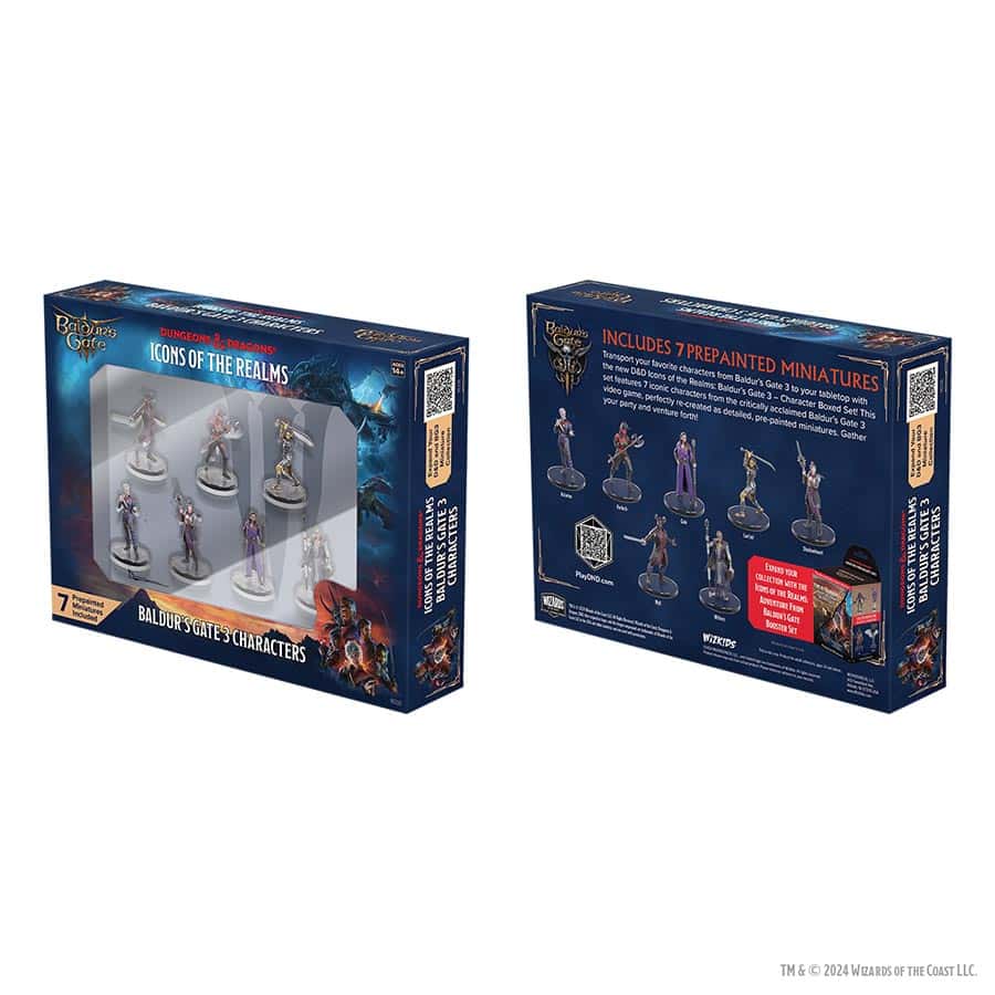 Wizkids -  Dungeons And Dragons: Icons Of The Realms Miniatures (Set 35): Adventures From Baldur's Gate Character Boxed Set Pre-Order