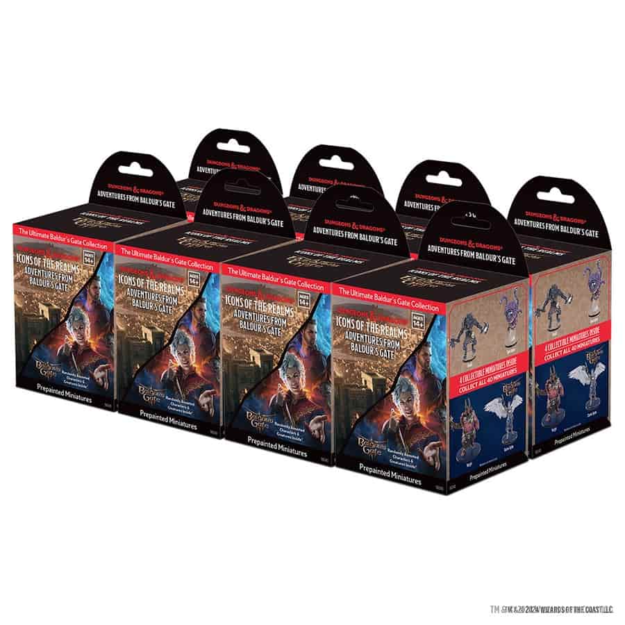 Wizkids -  Dungeons And Dragons: Icons Of The Realms Miniatures (Set 35): Adventures From Baldur's Gate Booster Brick (8Ct) Pre-Order