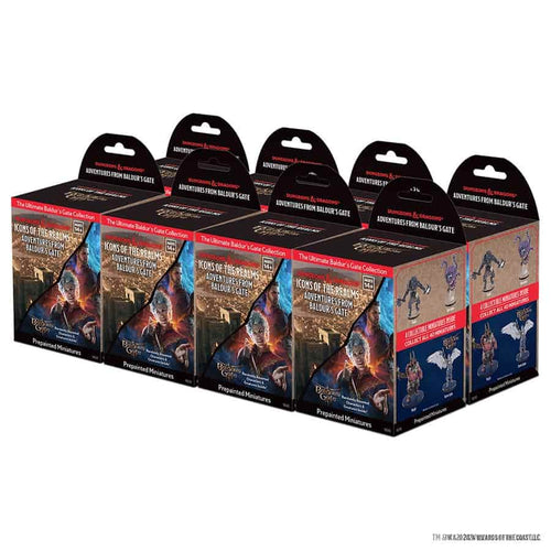 Wizkids -  Dungeons And Dragons: Icons Of The Realms Miniatures (Set 35): Adventures From Baldur's Gate Booster Brick (8Ct)