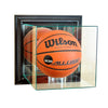 Wall Mounted Basketball Display Case with Black Moulding