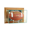 Wall Mounted Football Display case with Walnut Moulding