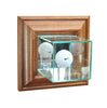 Wall Mounted Golf Display Case with Walnut Moulding