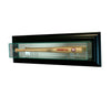 Wall Mounted Mini Bat Display Case with Black Moulding