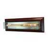 Wall Mounted Mini Bat Display Case with Cherry Moulding