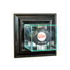 Wall Mounted Single Puck Display Case with Black Moulding