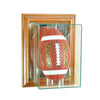 Wall Mounted Upright Football with Walnut Moulding