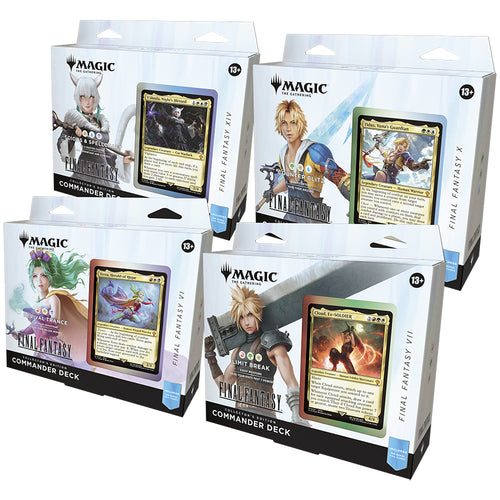 Wizards Of The Coast -  Magic The Gathering: Fin Universes Beyond: Final Fantasy Collector Commander Decks (4Ct)