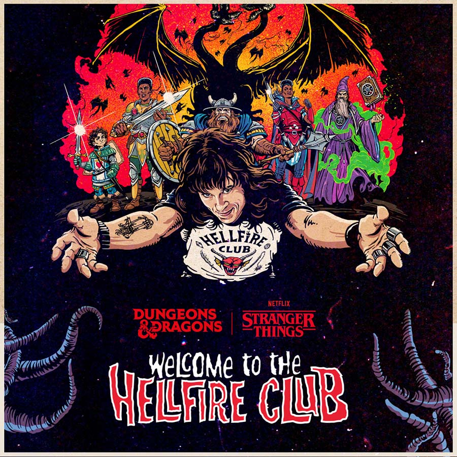 Wizards Of The Coast -  Dungeons And Dragons: Stranger Things: Welcome To The Hellfire Club Starter Set Pre-Order
