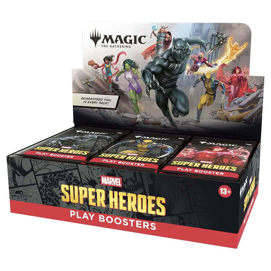 Wizards Of The Coast -  Magic The Gathering: Msh Marvel Super Heroes Play Booster (30Ct) Pre-Order