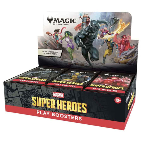 Wizards Of The Coast -  Magic The Gathering: Msh Marvel Super Heroes Play Booster (30Ct) Pre-Order