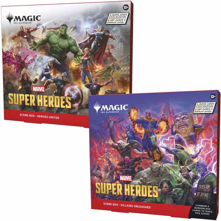 Wizards Of The Coast -  Magic The Gathering: Msh Marvel Super Heroes Scene Box (4Ct Inner Case) Pre-Order