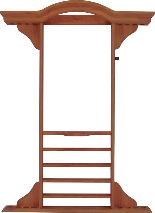 Action WR8 8 cue Crown Wall Rack - Honey Wall Racks