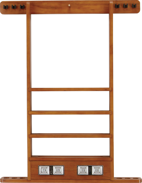 Action WRSC 6 cue Wall Rach with/score counter - Honey Wall Racks