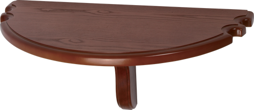 Action WRSHH Half Moon Shelf  - Chocolate Wall Racks