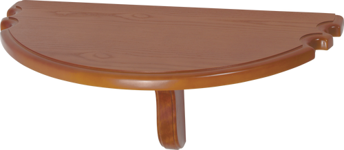 Action WRSHH Half Moon Shelf  - Honey Wall Racks