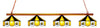 WICHITA STATE 4-LIGHT GAME TABLE LIGHT - WST-480GL