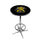WICHITA STATE CHROME FOOT RING PUB TABLE BLACK - WSTPTR104