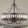 Warehouse of Tiffany CFL-8463AB 31 in. Jamen Antique Bronze 3 Blade Fandelier with Crystal Drum Shade, Black