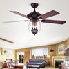Warehouse of Tiffany CFL-8205REMO-ORB 52 in. Tibwald Indoor Remote Controlled Ceiling Fan with Light Kit, Bronze