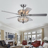 Warehouse of Tiffany CFL-8315REMO-CH 52 in. Kyana Indoor Remote Controlled Ceiling Fan with Light Kit  Chrome