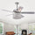 Warehouse of Tiffany CFL-8409REMO-CH 52 in. Rexen Indoor Remote Controlled Ceiling Fan with Light Kit  Chrome