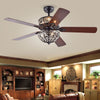 Warehouse of Tiffany CFL-8426REMO-SN 52 in. Boye Indoor Silver Remote Controlled Ceiling Fan with Light Kit