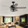 Warehouse of Tiffany CFL-8434REMO-MB 52 in. Joye Indoor Remote Controlled Ceiling Fan with Light Kit  Black