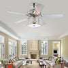 Warehouse of Tiffany CFL-8443REMO-CH 52 in. Cori Indoor Remote Controlled Ceiling Fan with Light Kit  Chrome