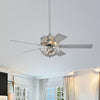 Warehouse of Tiffany CFL-8448REMO-CH 52 in. Karli Indoor Remote Controlled Ceiling Fan with Light Kit  Chrome