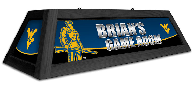 WEST VIRGINIA 42'' SPIRIT GAME TABLE LAMP - CUSTOM BLUE - WVUBSL421C