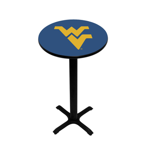 WEST VIRGINIA PEDESTAL PUB TABLE BLUE - WVUPTB221