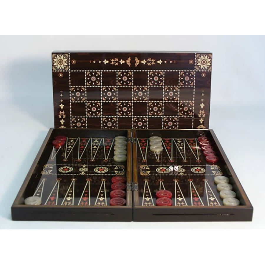 Worldwise Imports -  Worldwise Imports Classic - Backgammon: Flowered Decoupage 19-Inch Board