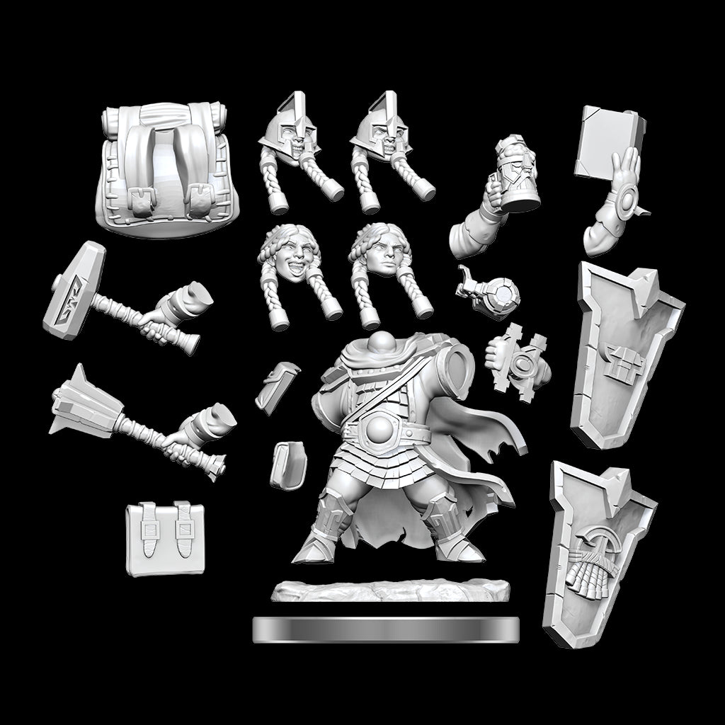 Wizkids - D&D Frameworks Dwarf Cleric Female