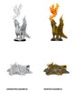 Wizkids - D&D Nolzur's Marvelous Miniatures Wave 11 Gold Dragon Wyrmling & Small Treasure Pile